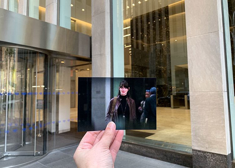 Szene aus „Der Teufel trägt Prada“ vor dem McGraw-Hill Building, New York