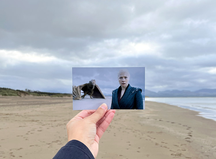 Szene aus "House of the Dragon", Llanddwyn Beach, Anglesey, Wales
