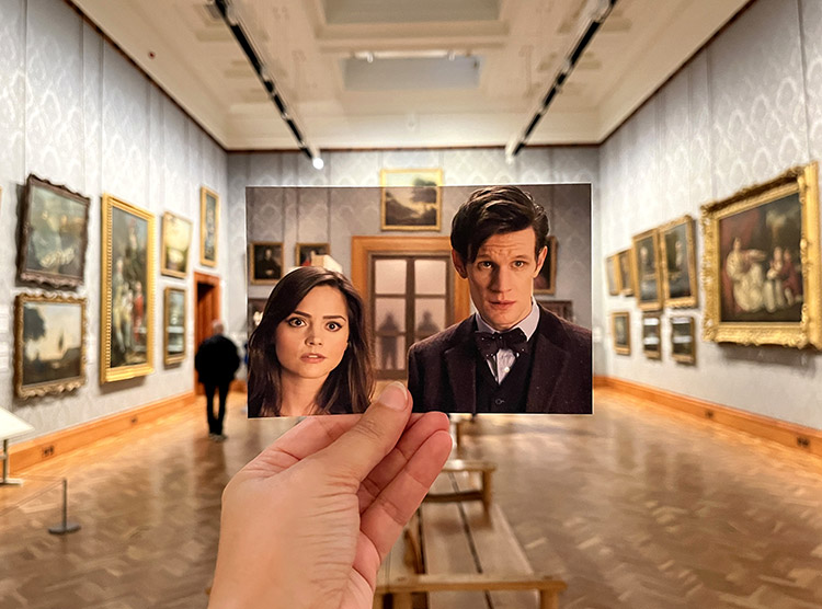 Szene aus "Doctor Who", National Museum Cardiff, Wales