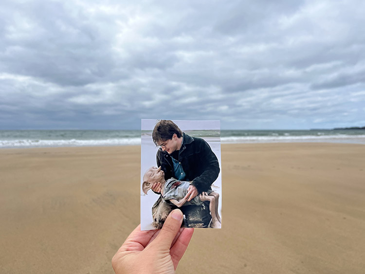 Szene aus "Harry Potter", Freshwater West, Wales