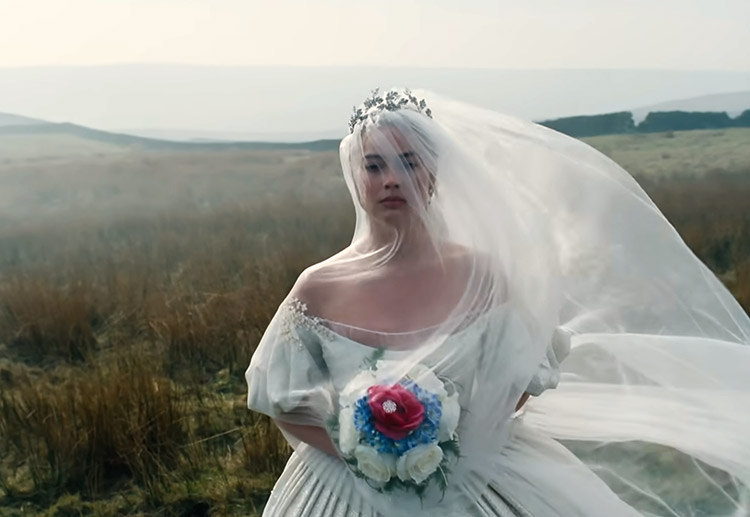 Szene aus "Wuthering Heights" am Drehort Bouldershaw Old House