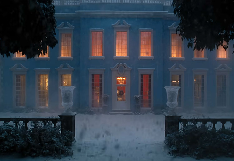 Modell der Thrushcross Grange in "Wuthering Heights" 