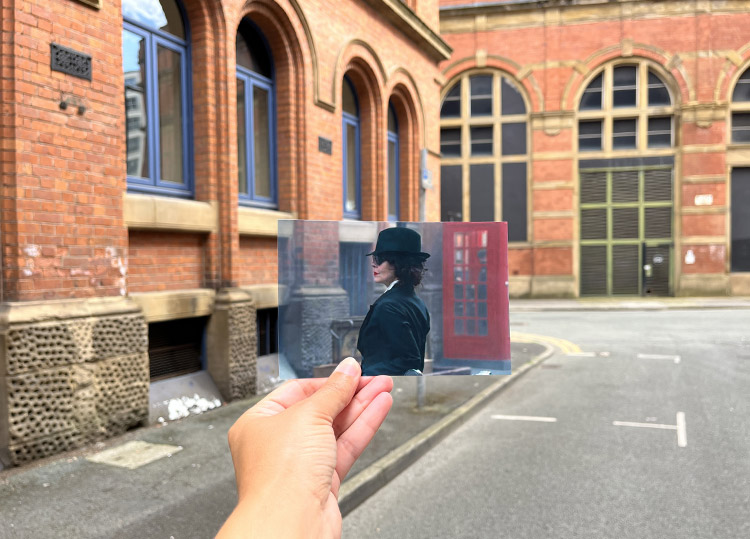 Szene aus "Peaky Blinders" in der Harter Street, Manchester