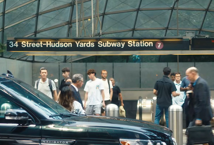 Szene aus "Der Teufel trägt Prada 2" am Hudson Yards, New York 