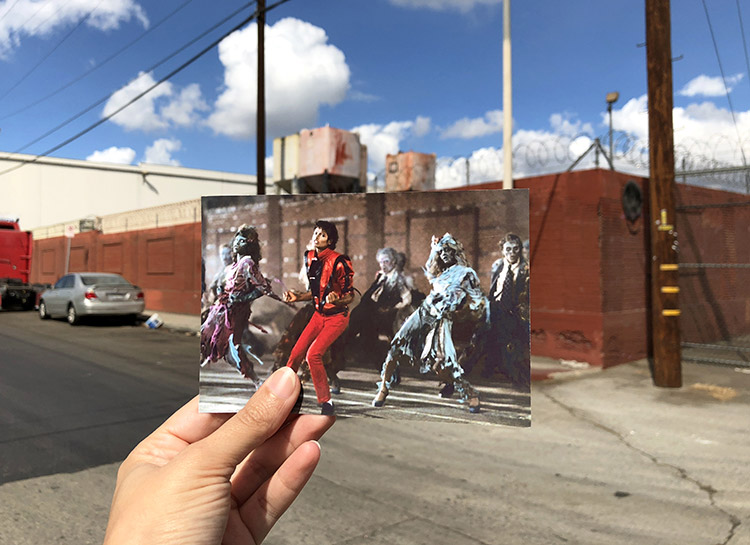 Drehort aus dem Musikvideo "Thriller", Los Angeles