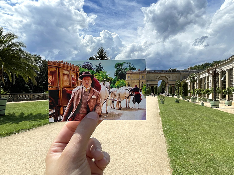 Szene aus "In 80 Tagen um die Welt" in Potsdam