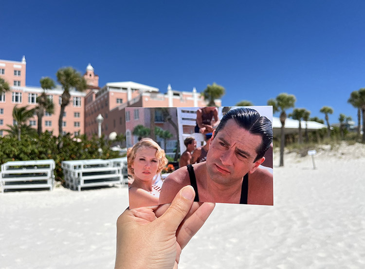 Szene aus "Es war einmal in Amerika" vor dem Hotel Don CeSar, St. Pete-Clearwater